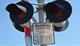 Figure 3. Example of grade crossing enforcement warning signage in Elmhurst, IL Image Credit: Volpe Center