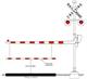 Figure 5. Example of an automatic pedestrian gate with a horizontal hanging bar at a pathway or sidewalk grade crossing Image Credit: Manual on Uniform Traffic Control Devices [4]