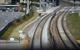 Figure 2. Pedestrian trespassing from a grade crossing to access station Image Credit: Volpe Center